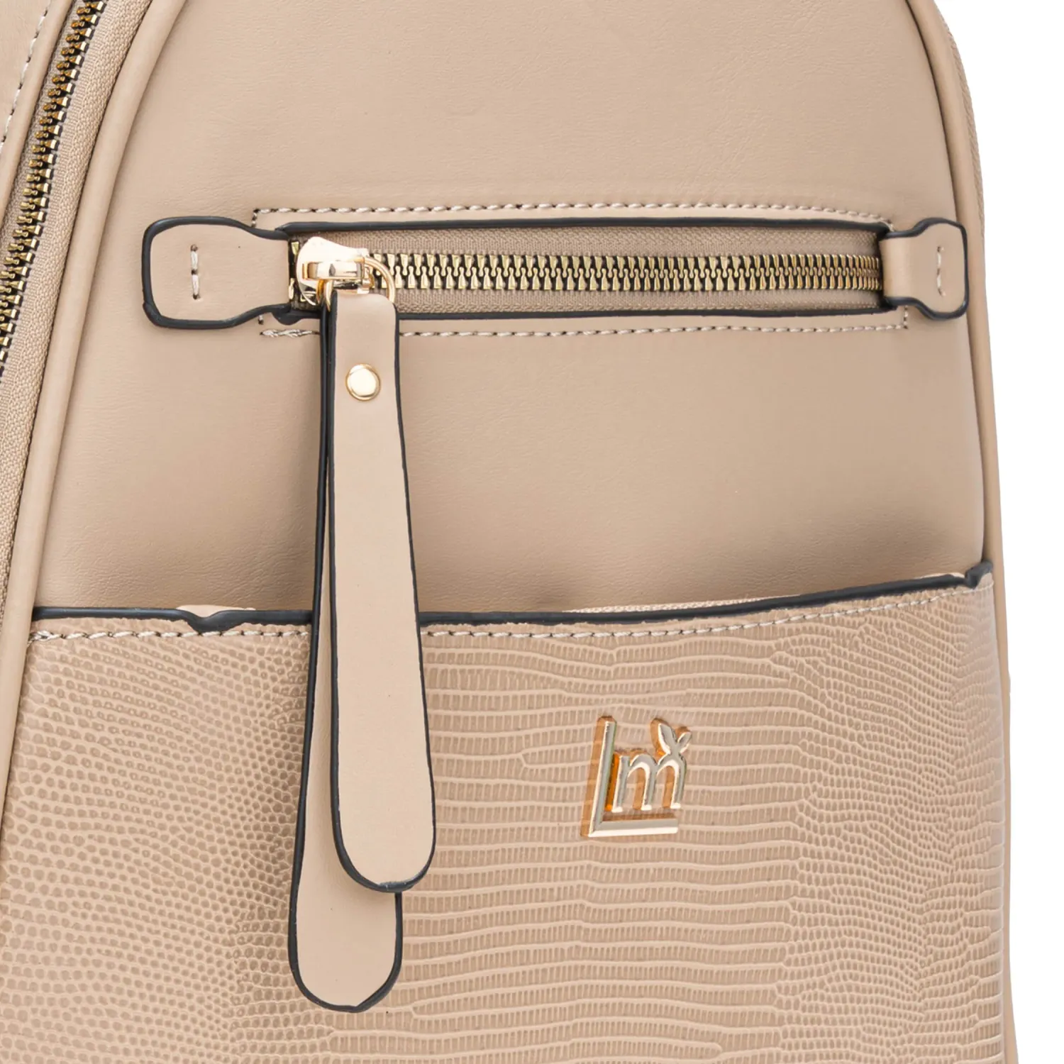 Mochila Limoni Dama Alexa color beige | Platanitos