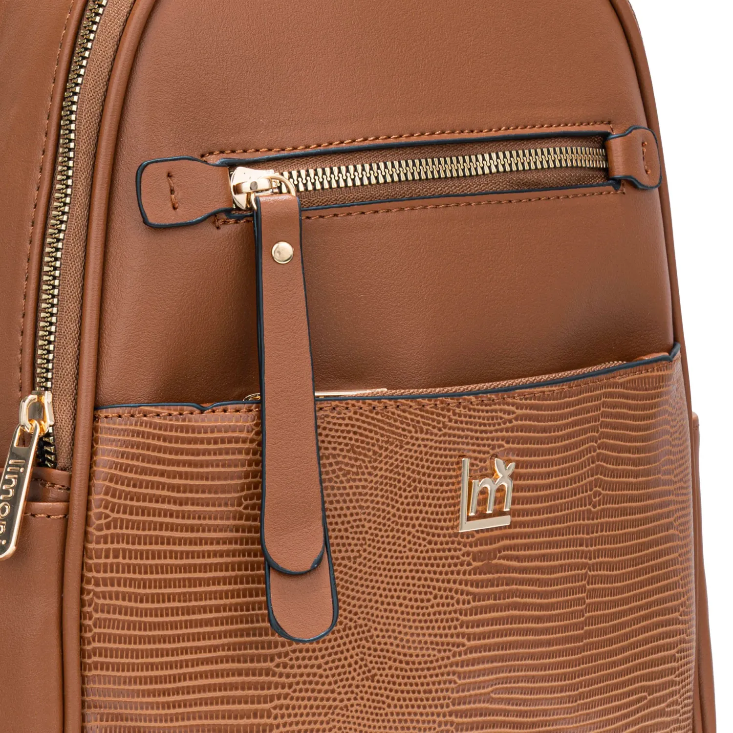 Mochila Limoni Dama Alexa color camel | Platanitos