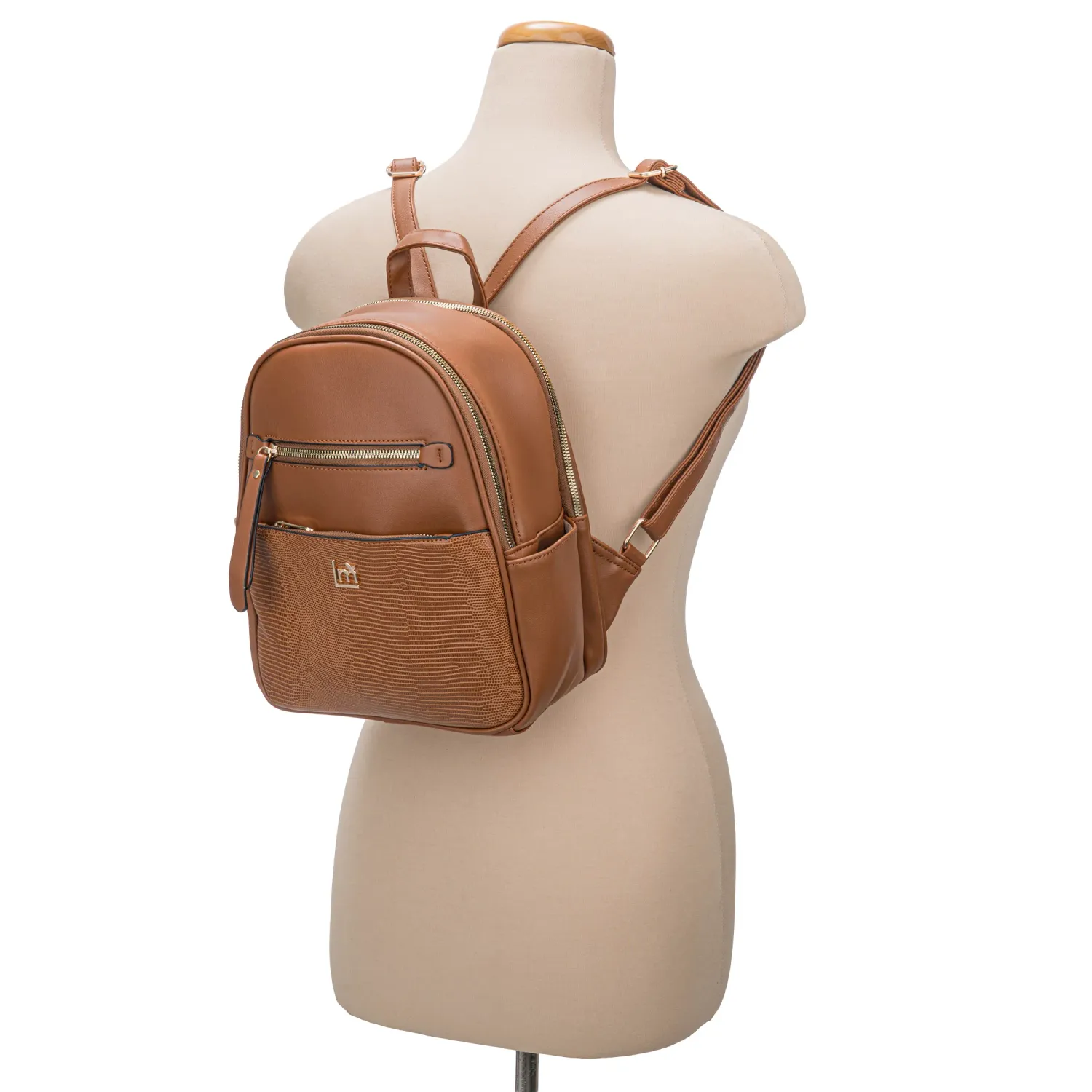Mochila Limoni Dama Alexa color camel | Platanitos