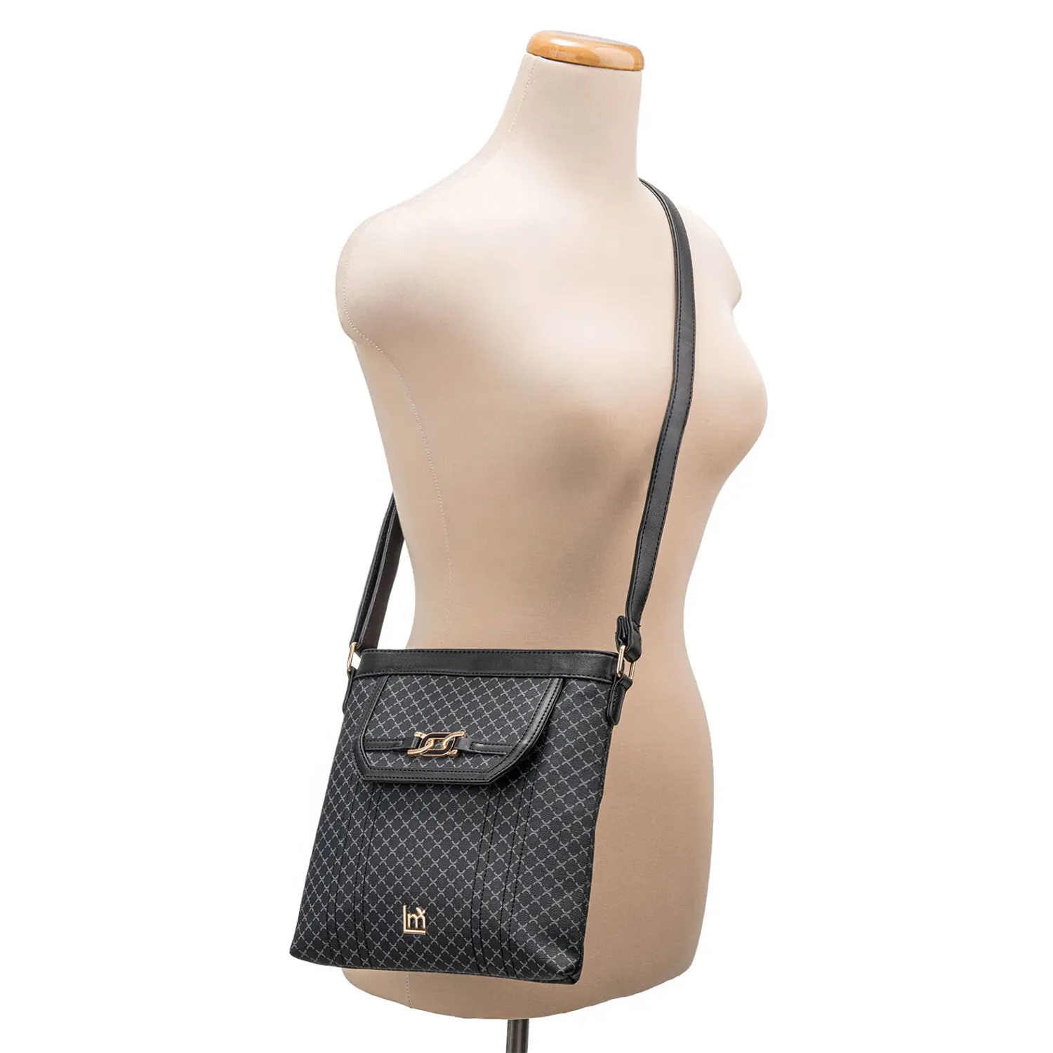 Morral Limoni Dama Olivia color negro | Platanitos