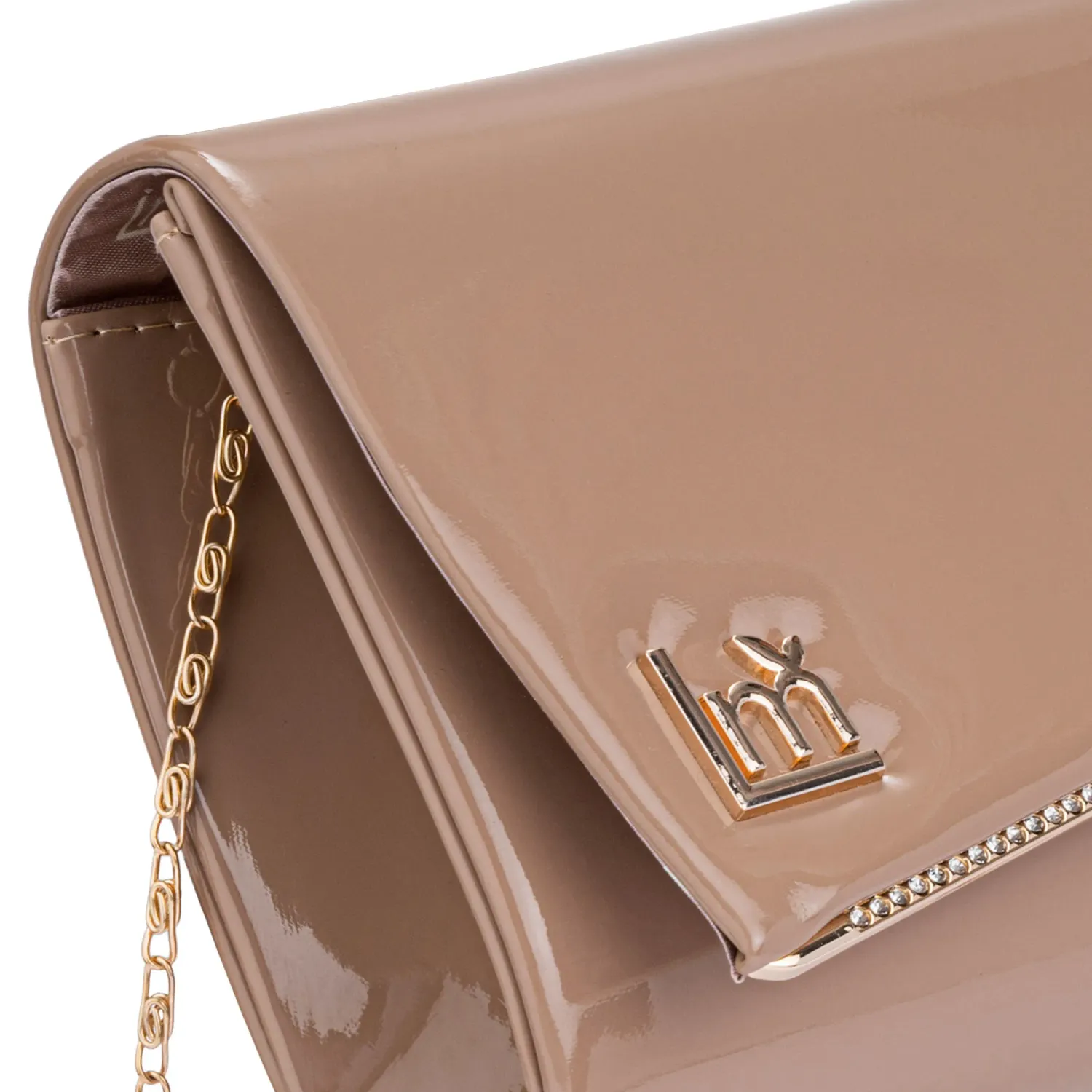 Cartera Limoni De Fiesta Oriane color beige oscuro | Platanitos