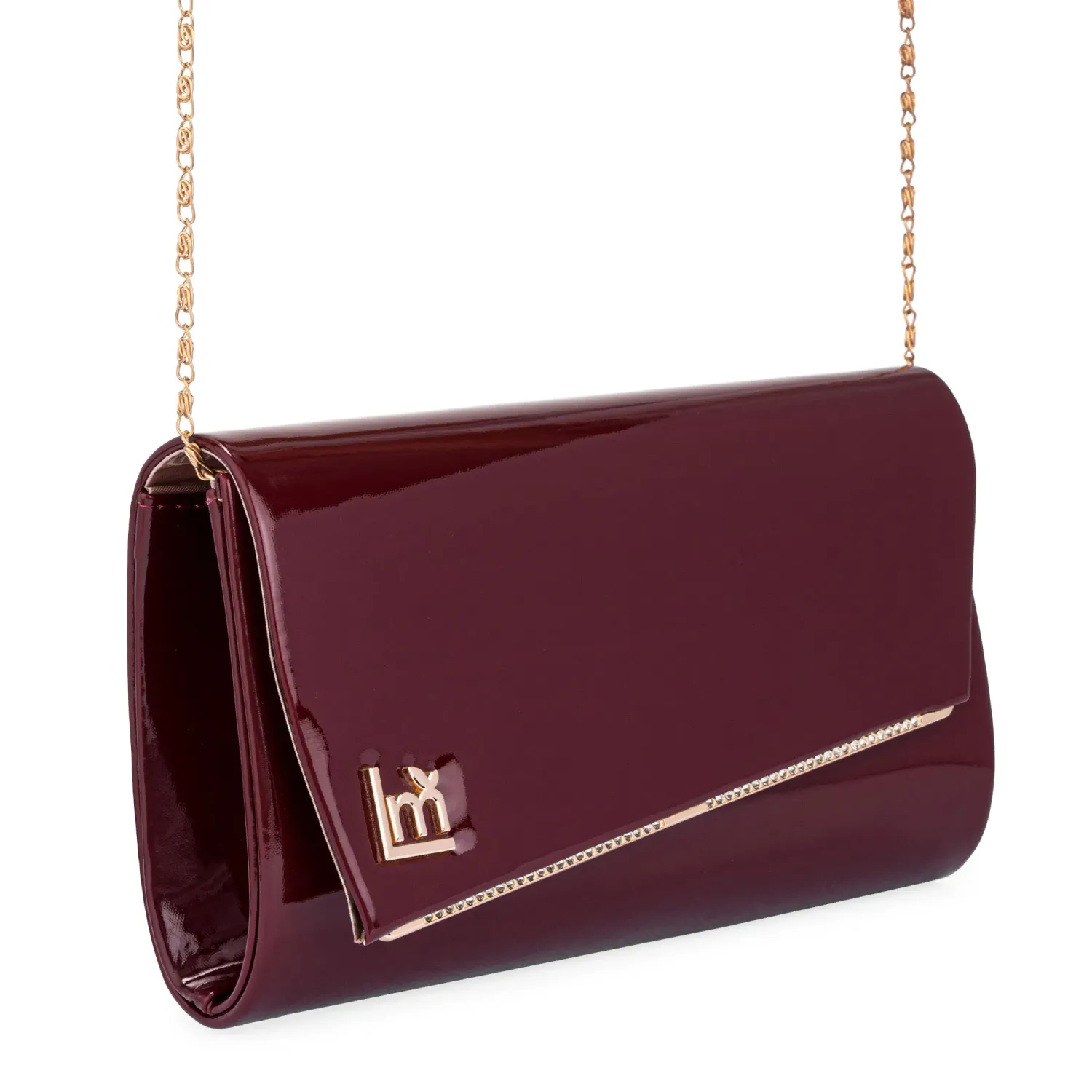Cartera Limoni De Fiesta Oriane color guinda | Platanitos