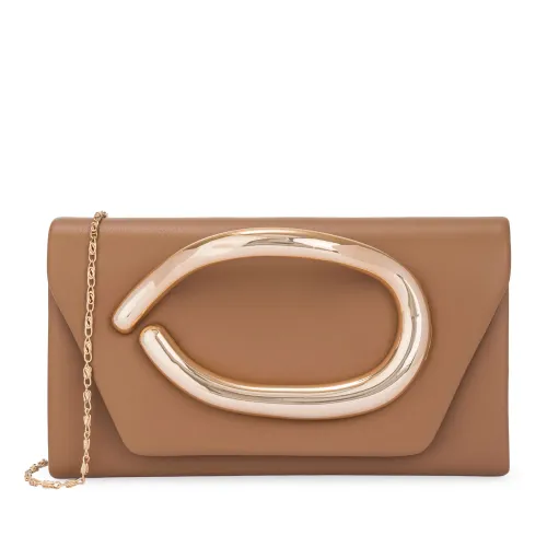 Cartera Limoni De Fiesta Celest color beige | Platanitos