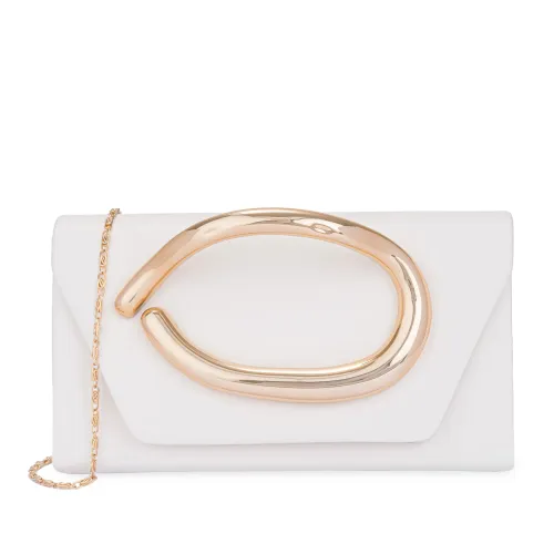 Cartera Limoni De Fiesta Celest color blanco | Platanitos