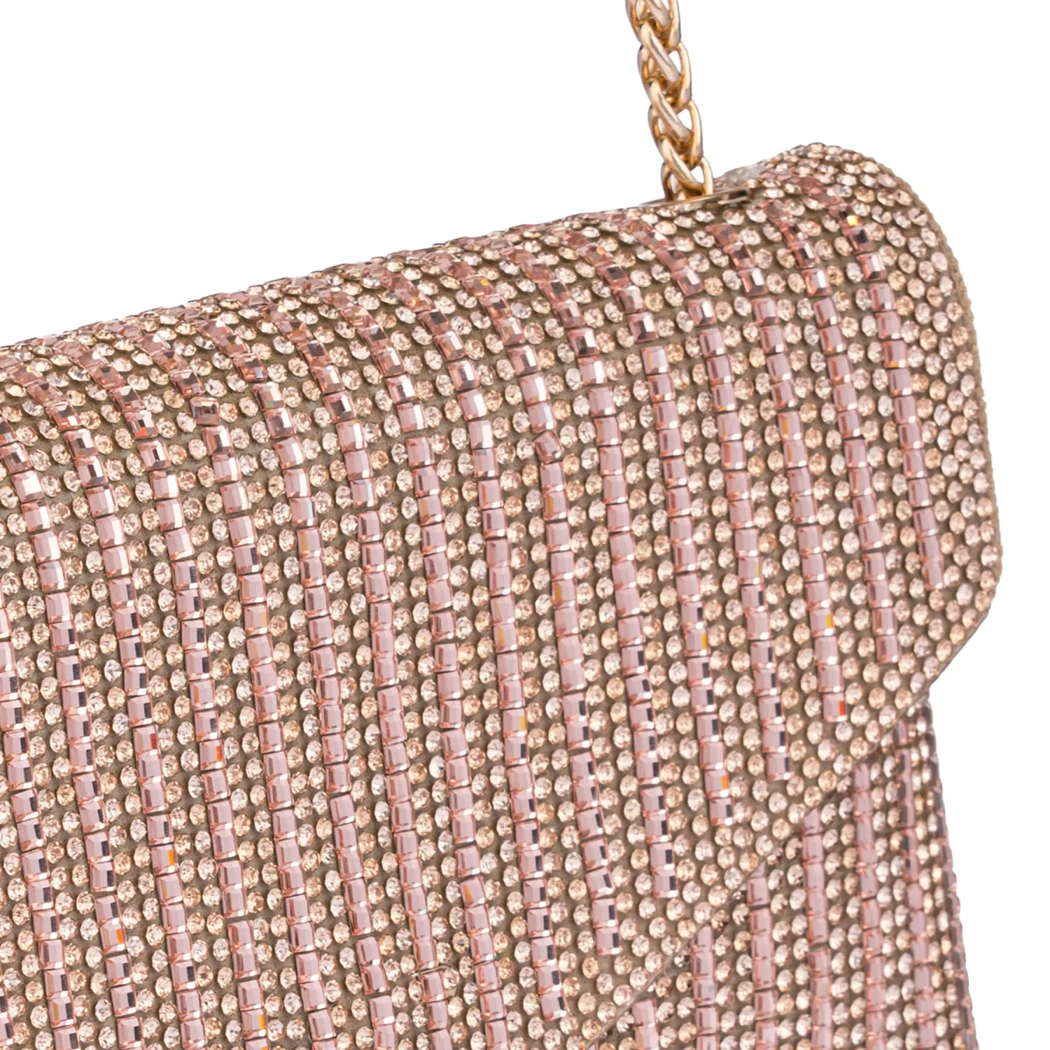 Cartera Limoni De Fiesta Berenice color rose gold | Platanitos