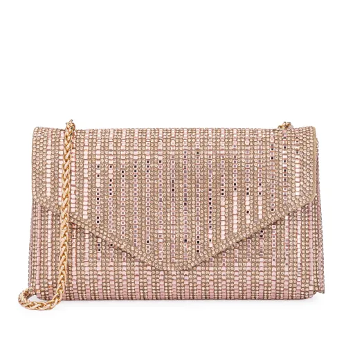 Cartera Limoni De Fiesta Berenice color rosado | Platanitos