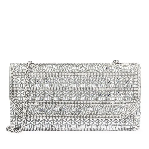 Cartera Limoni De Fiesta Eunisse color plateado | Platanitos