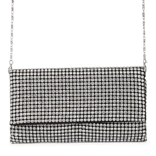 Cartera Limoni De Fiesta Louna color plateado | Platanitos