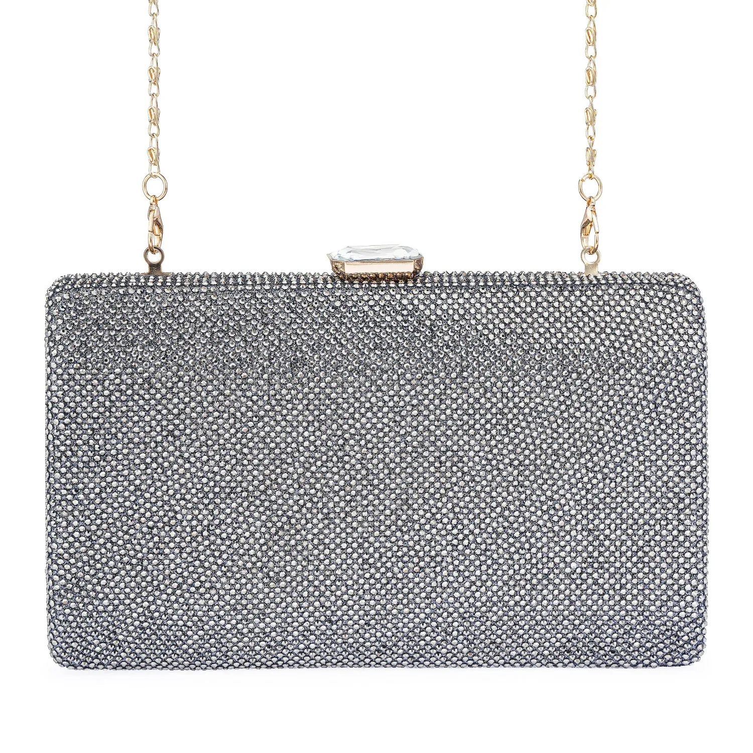 Cartera Limoni De Fiesta Amandis color pewter | Platanitos