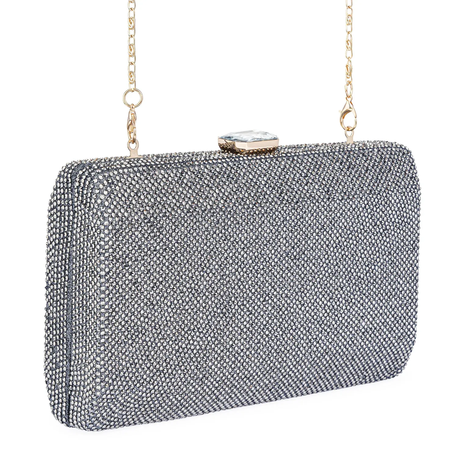 Cartera Limoni De Fiesta Amandis color pewter | Platanitos