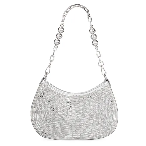 Cartera Limoni De Fiesta Yvette color plateado | Platanitos