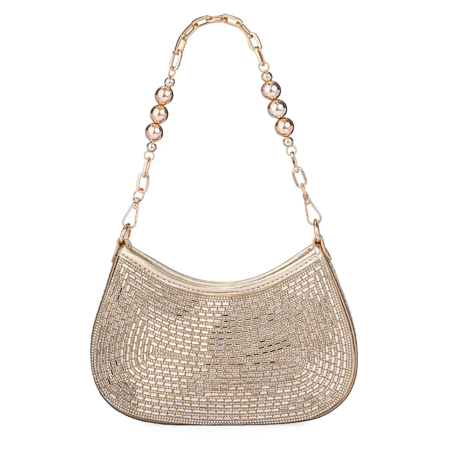 Cartera Limoni De Fiesta Yvette color dorado | Platanitos