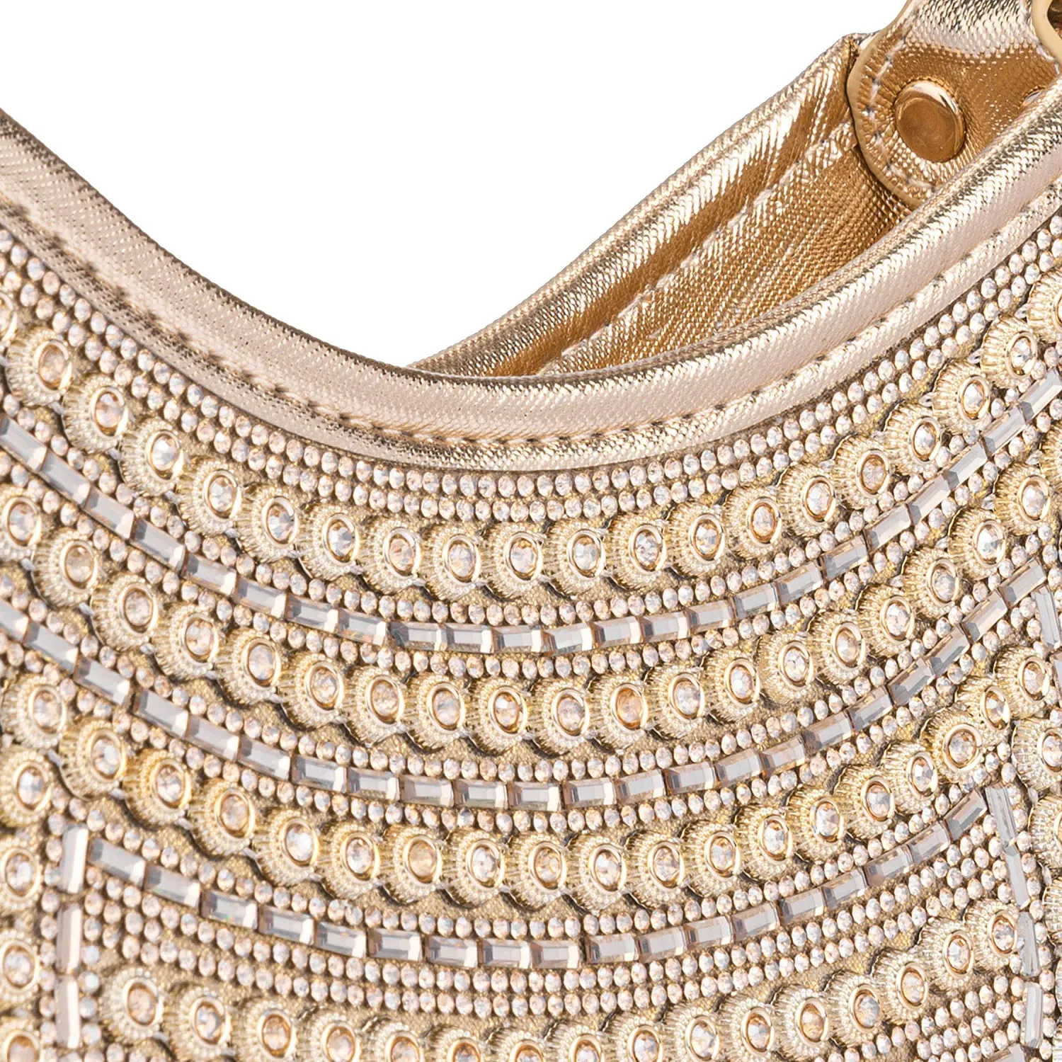 Cartera Limoni De Fiesta Yvette color dorado | Platanitos