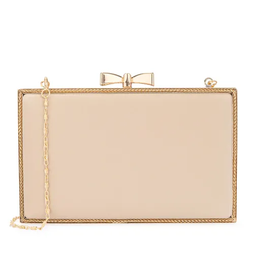 Cartera Limoni De Fiesta Clarisse color beige | Platanitos