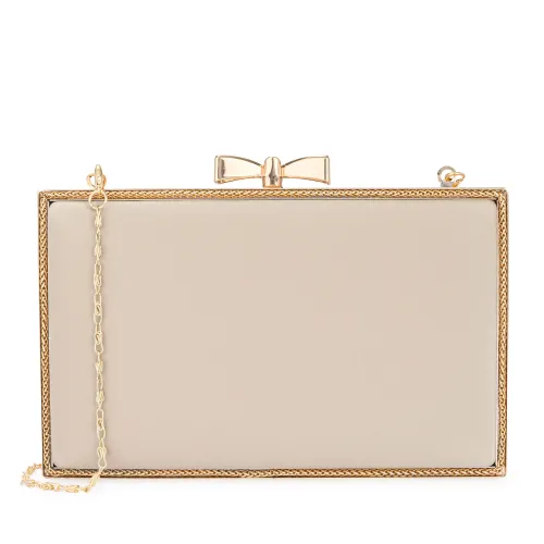 Cartera Limoni De Fiesta Clarisse color beige | Platanitos
