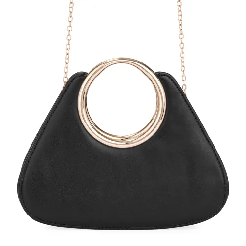 Cartera Limoni De Fiesta Amina color negro | Platanitos