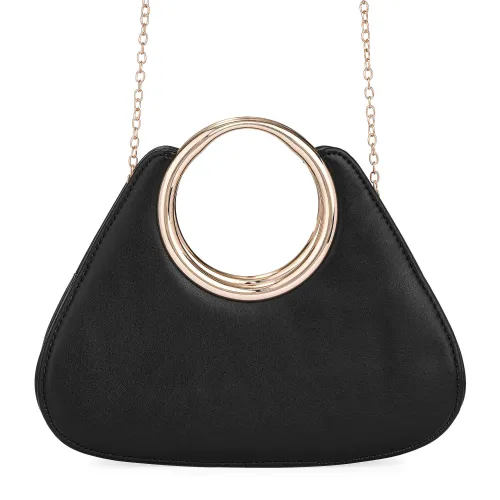 Cartera Limoni De Fiesta Amina color negro | Platanitos