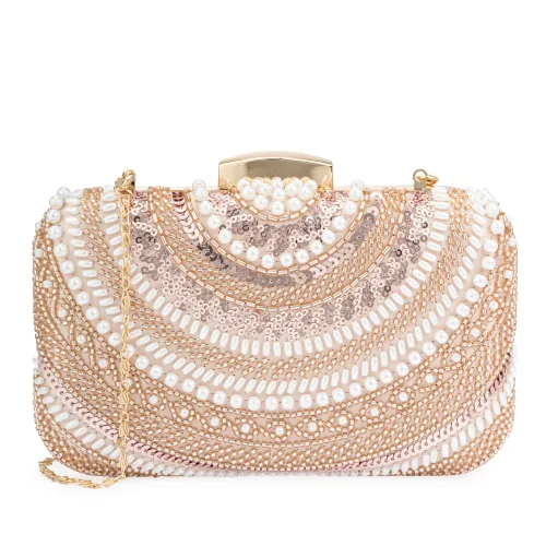 Cartera Limoni De Fiesta Naomi color dorado | Platanitos