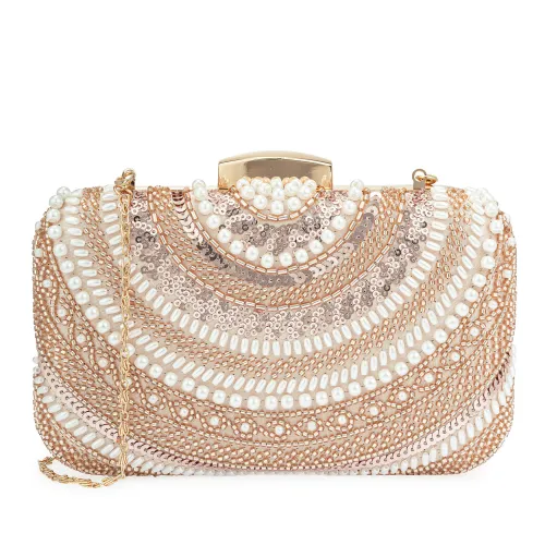 Cartera Limoni De Fiesta Naomi color dorado | Platanitos