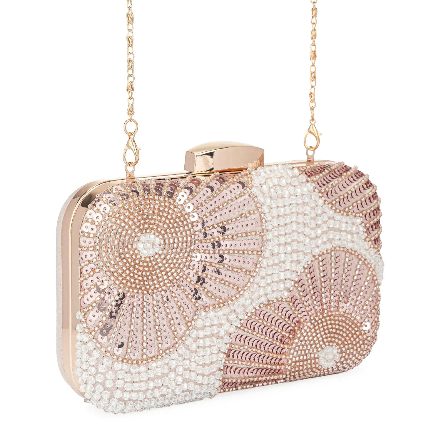 LIMONI Cartera Limoni De Fiesta Paola color rose gold | Platanitos
