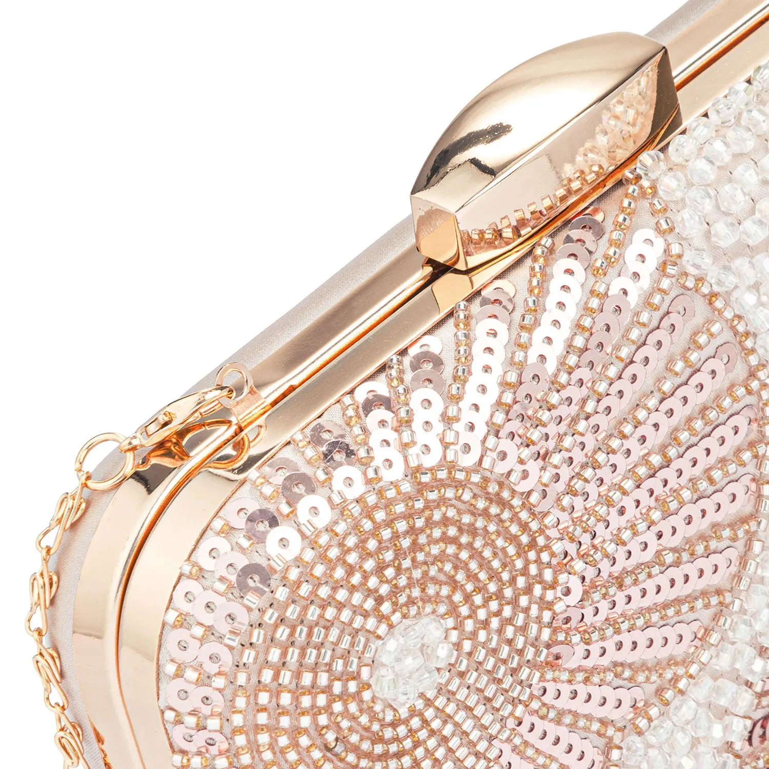 LIMONI Cartera Limoni De Fiesta Paola color rose gold | Platanitos