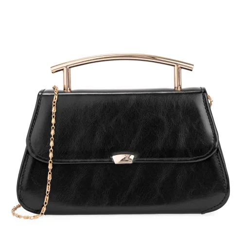Cartera Limoni De Vestir Samira color negro | Platanitos