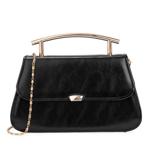 Cartera Limoni De Vestir Samira color negro | Platanitos