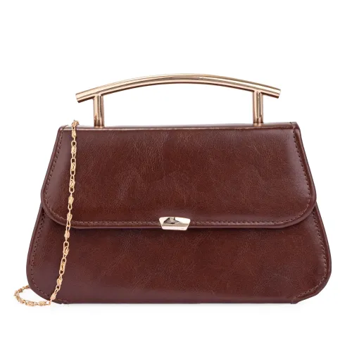 Cartera Limoni De Vestir Samira color marron | Platanitos