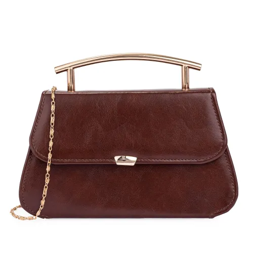 Cartera Limoni De Vestir Samira color marron | Platanitos