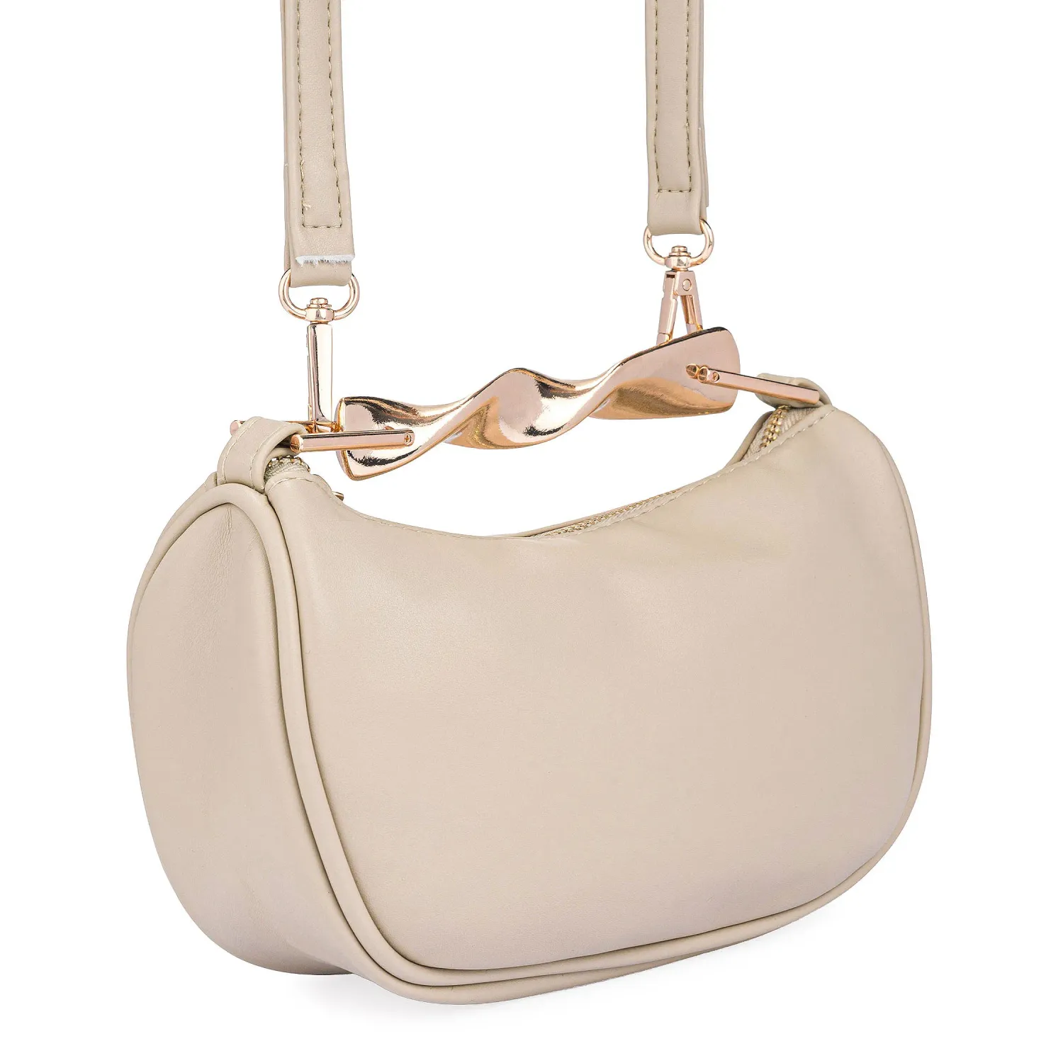 Cartera Limoni De Vestir Yohana color nude | Platanitos