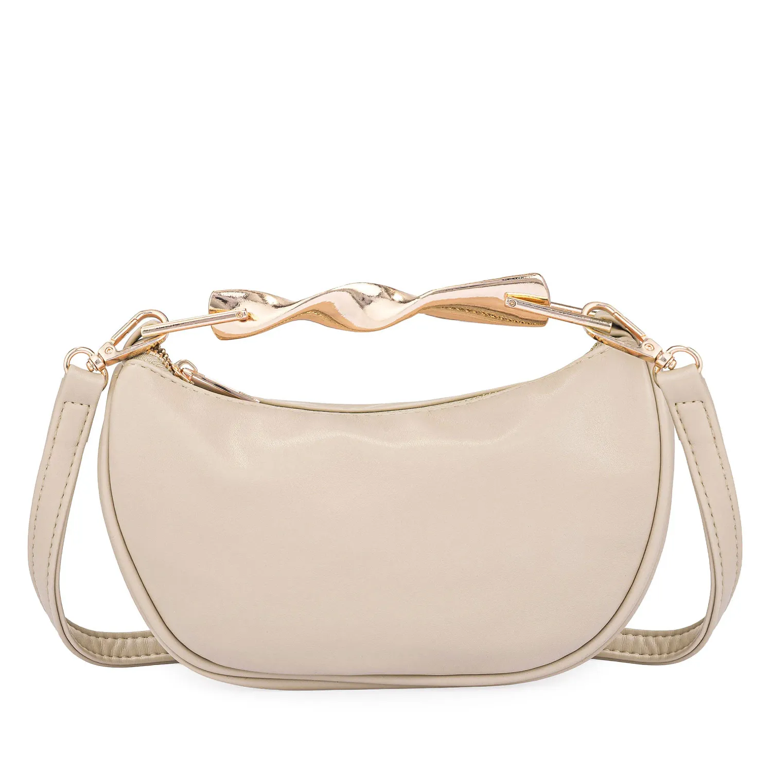 Cartera Limoni De Vestir Yohana color nude | Platanitos