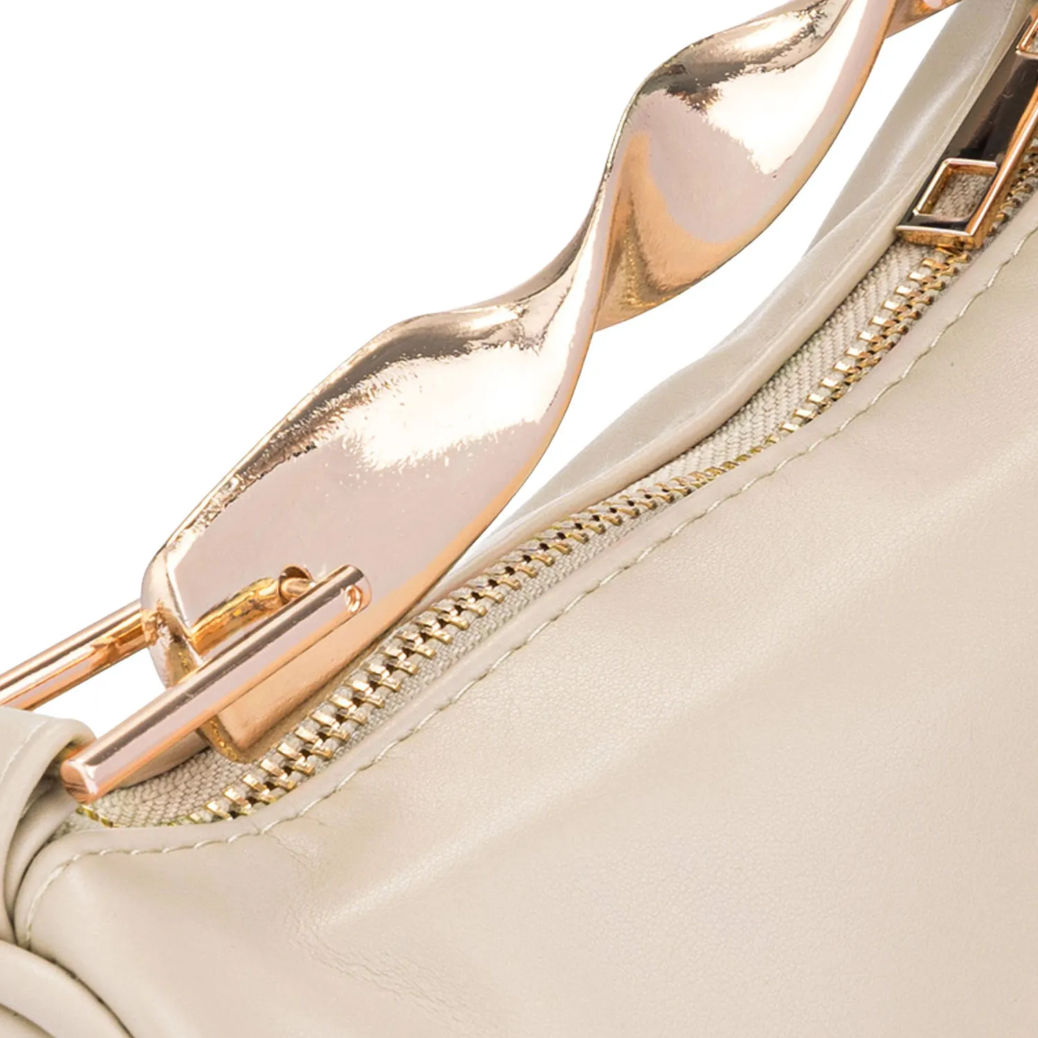 Cartera Limoni De Vestir Yohana color nude | Platanitos