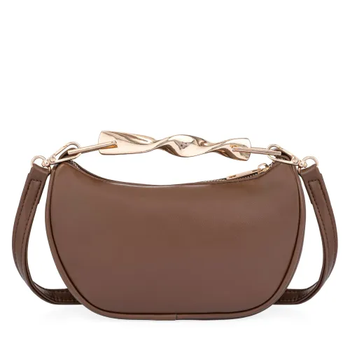Cartera Limoni De Vestir Yohana color marron | Platanitos
