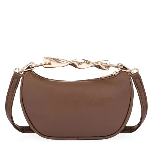 Cartera Limoni De Vestir Yohana color marron | Platanitos