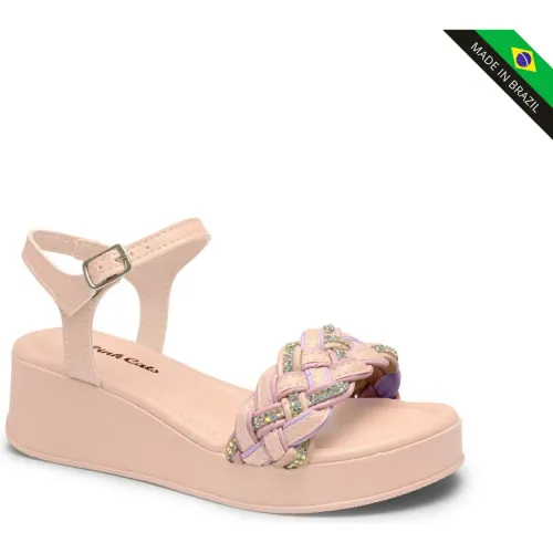 PINK CATS  de Niña modelo Sandalia Cuña Niña V5730 rosas sintéticos niña 2025120519460244957 Sintético Sintético