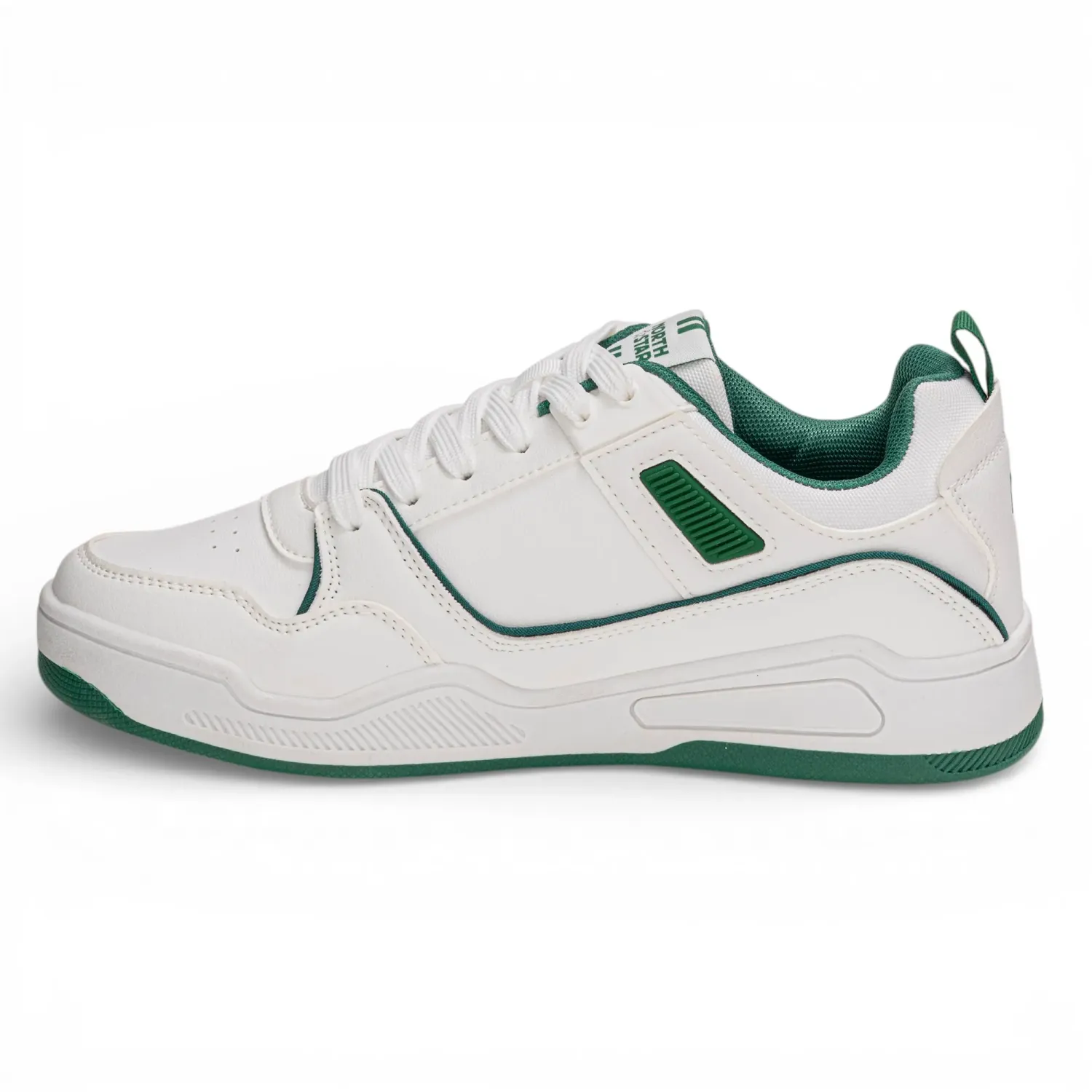 Zapatillas North Star Urbanas Hombre Team Star color blanco / verde | Platanitos