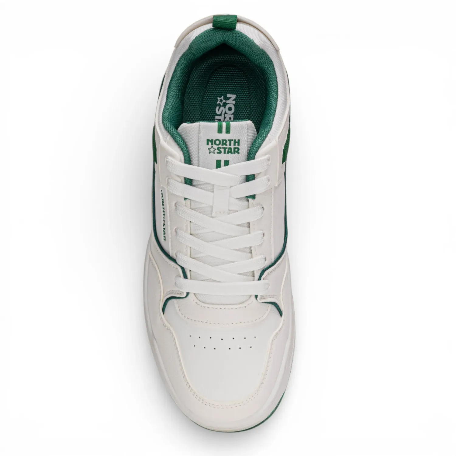 Zapatillas North Star Urbanas Hombre Team Star color blanco / verde | Platanitos