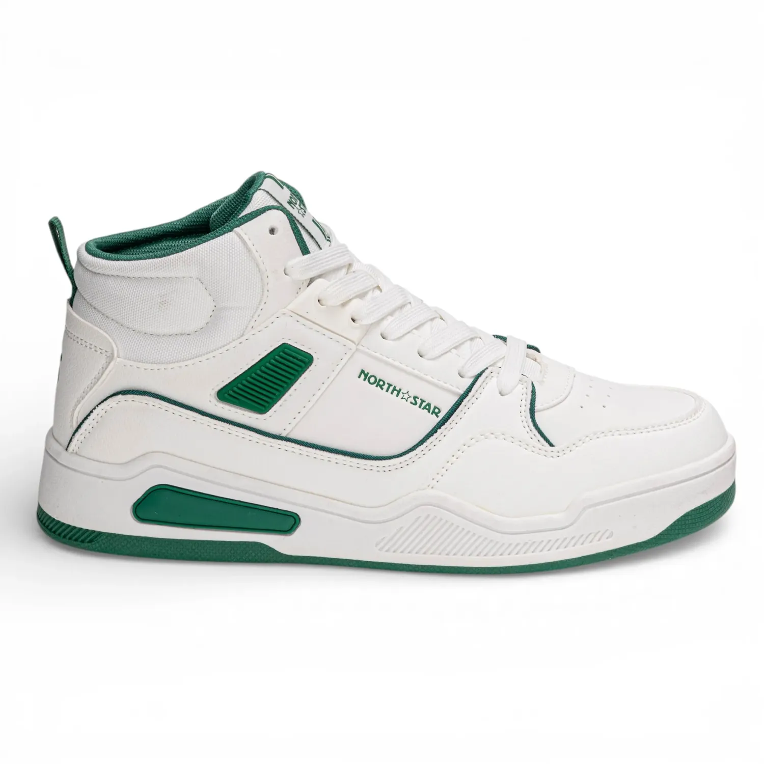 Zapatillas North Star Urbanas Hombre Team Star color blanco / verde | Platanitos