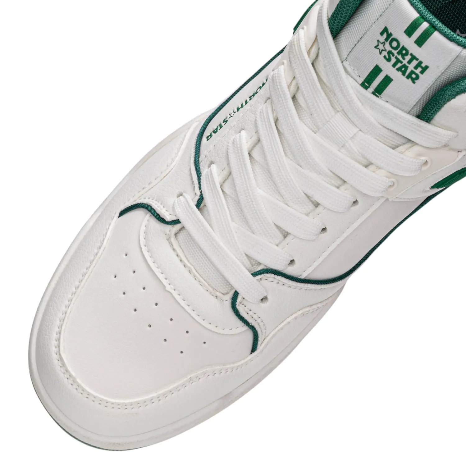 Zapatillas North Star Urbanas Hombre Team Star color blanco / verde | Platanitos
