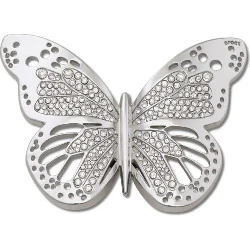 CROCS Jibbitz Silver Cutout Butterfly