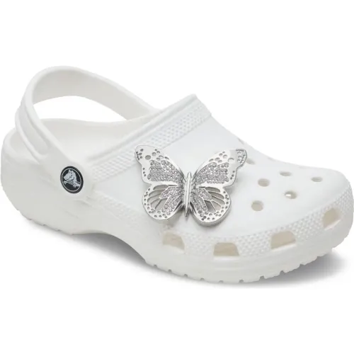CROCS Jibbitz Silver Cutout Butterfly