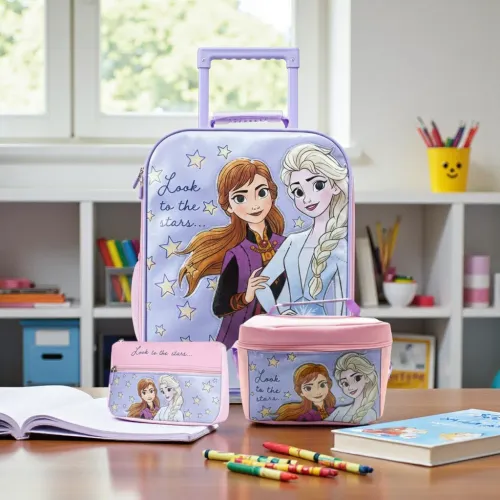 Frozen Set Mochila Con Ruedas Medium Frozen Coleccion H B26
