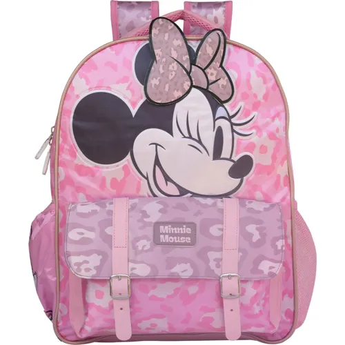 Niña Niño Minnie Rosado Mochila Minnie Coleccion B B26