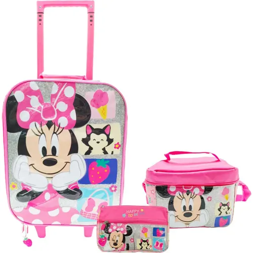 Minnie Rosado de Niña / Niño modelo Set Mochila Con Ruedas Medium Minnie Coleccion H B26 rosados niña 2025121620313706886