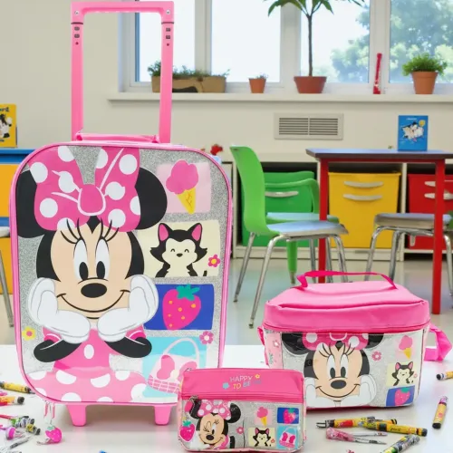 Minnie Set Mochila Con Ruedas Medium Minnie Coleccion H B26