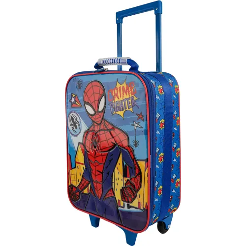 Spiderman Set Mochila Con Ruedas Medium Spiderman Coleccion F B26