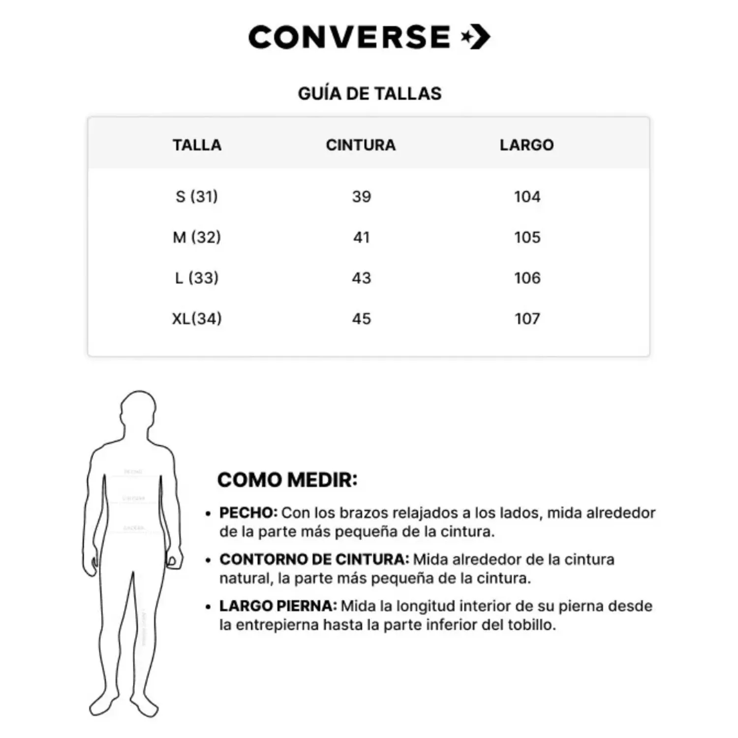 Converse Pantalón Converse Buzo Deportivo Unisex Big Chuck Logo color gris | Platanitos