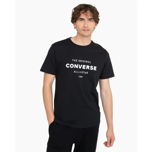 Hombre Converse Negro Polo Deportivo Hombre Original All Star