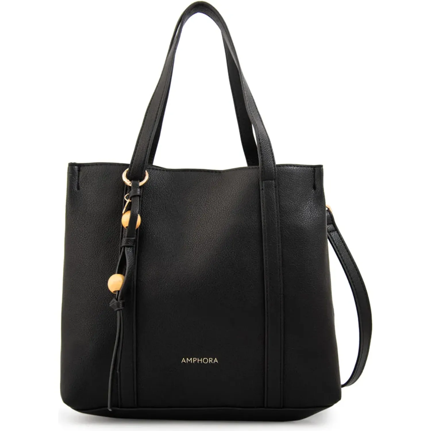 Cartera Amphora Mujer Valeria color negro | Platanitos