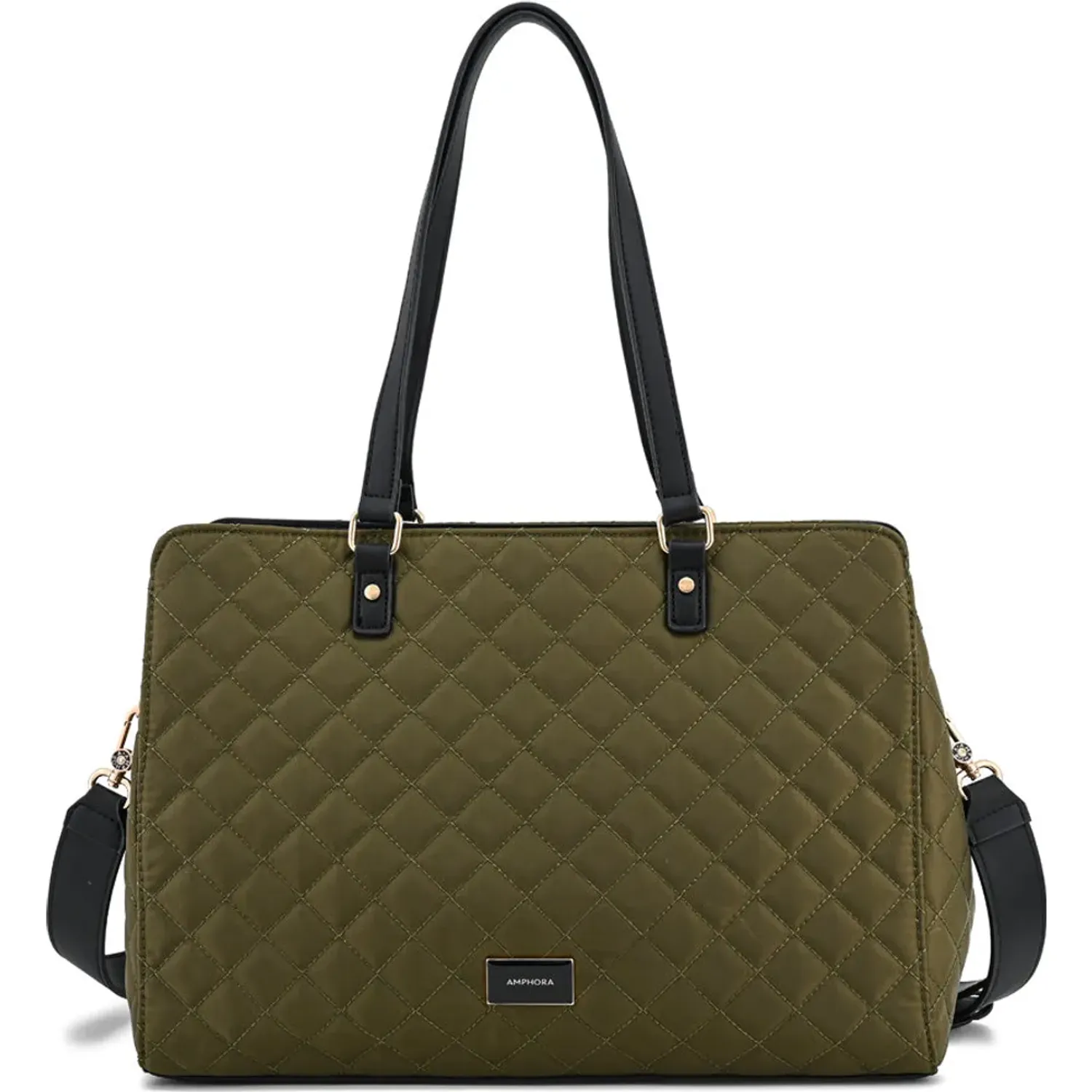 AMPHORA Cartera Amphora Porta Laptop Mujer Bugi color verde oscuro | Platanitos